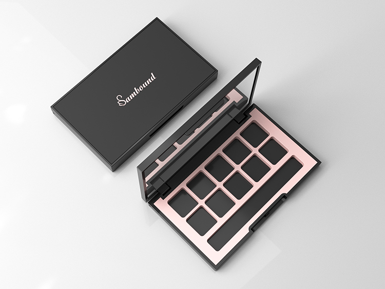 10格高質(zhì)感亞面空眼影盤包裝定制