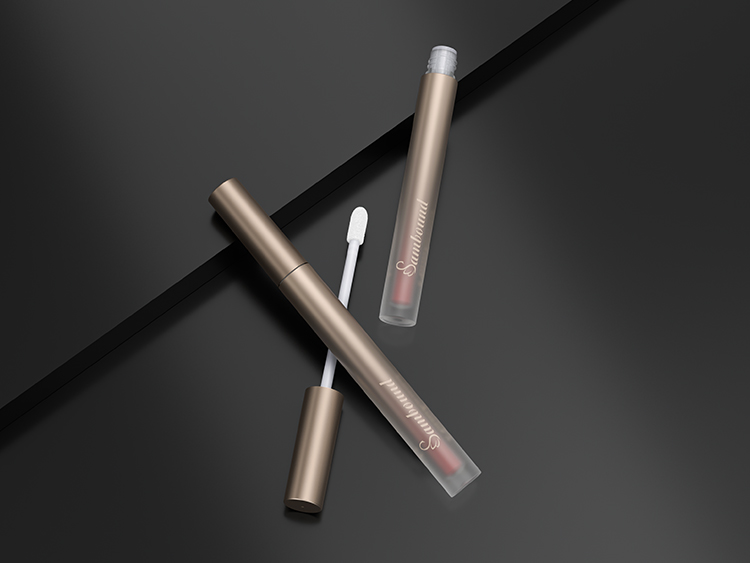 磨砂漸變空唇彩管注塑加工 磨砂漸變空唇彩管注塑加工